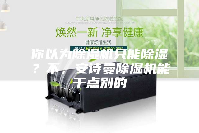 你以為除濕機只能除濕？不，安詩曼除濕機能干點別的