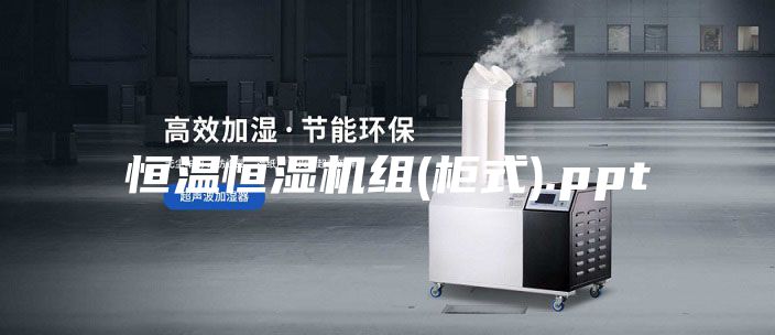 恒溫恒濕機(jī)組(柜式).ppt