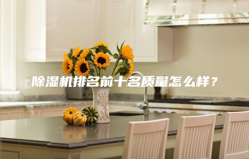 除濕機排名前十名質(zhì)量怎么樣？